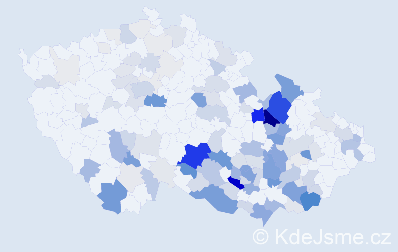 Příjmení: 'Indrová', počet výskytů 514 v celé ČR