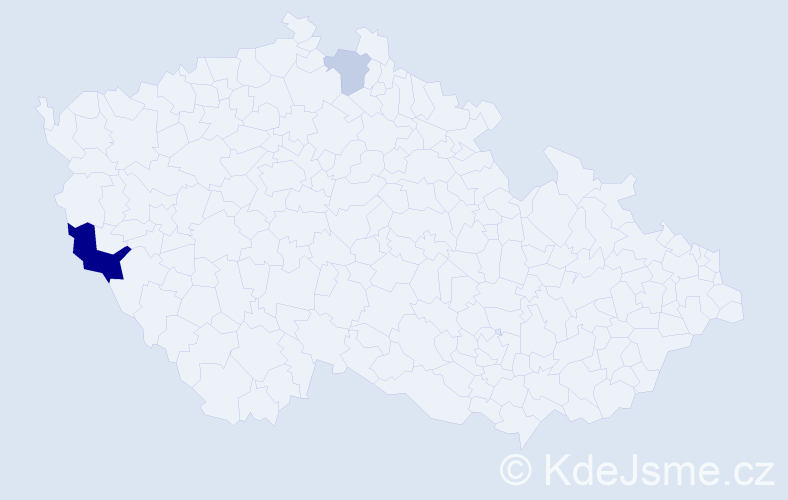 Příjmení: 'Kolbeck', počet výskytů 5 v celé ČR