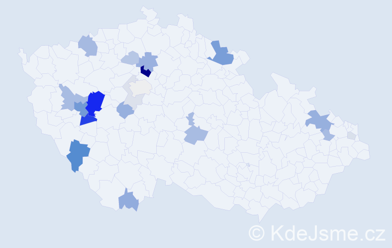 Příjmení: 'Weishäuplová', počet výskytů 58 v celé ČR