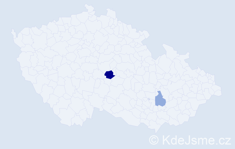 Příjmení: 'Kohlmayer', počet výskytů 3 v celé ČR