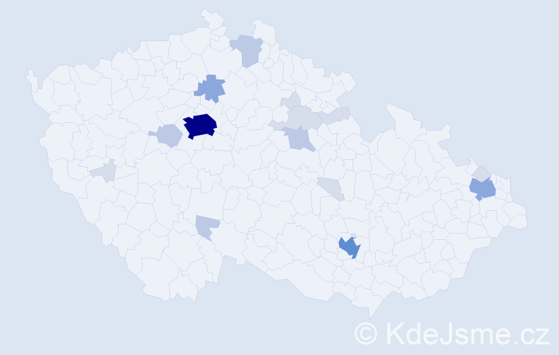 Příjmení: 'Goldstein', počet výskytů 49 v celé ČR