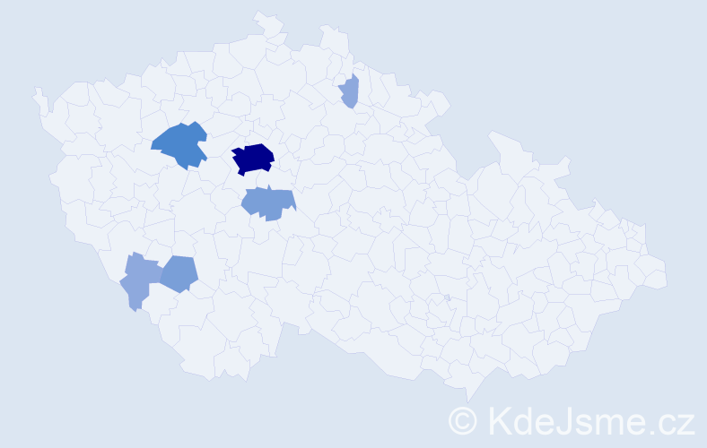 Příjmení: 'Sorokáčová', počet výskytů 16 v celé ČR
