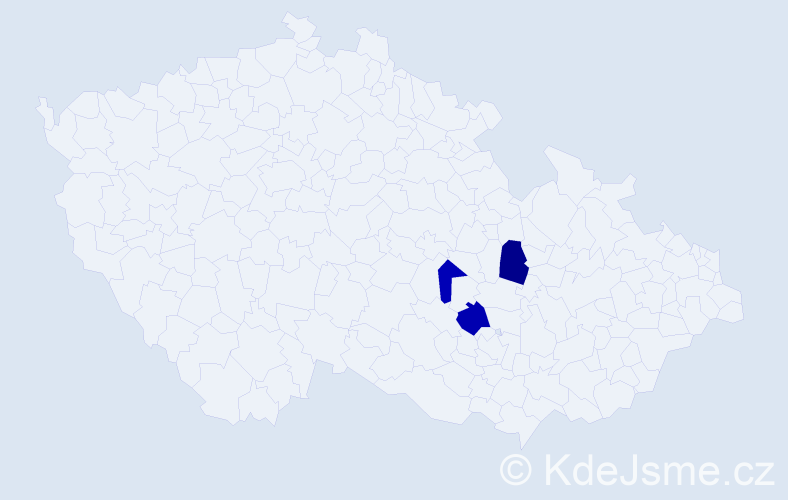 Příjmení: 'Ňuksová', počet výskytů 8 v celé ČR