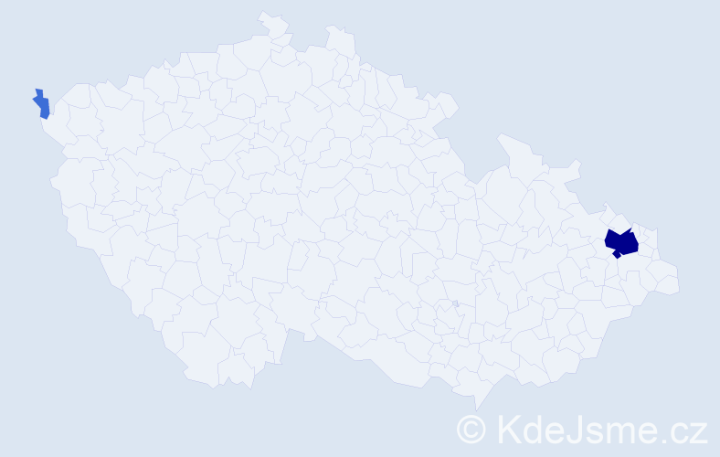 Příjmení: 'Starsiak', počet výskytů 14 v celé ČR