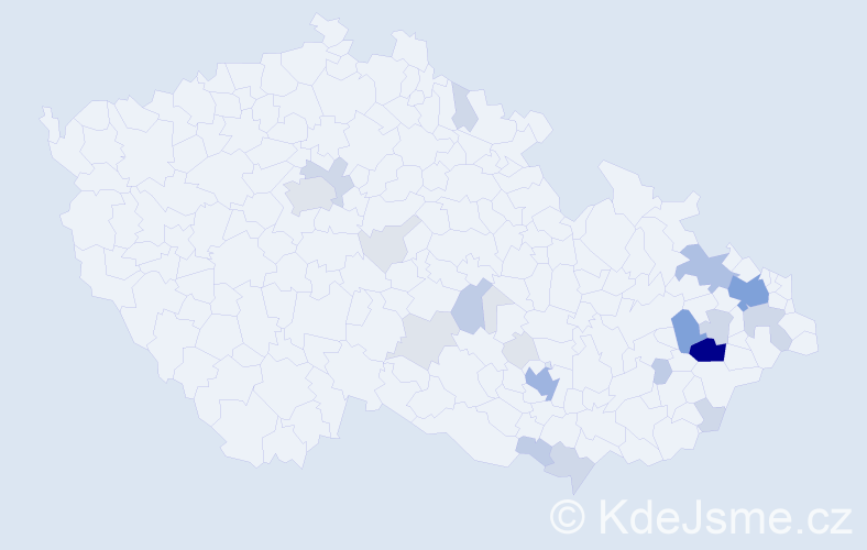 Příjmení: 'Pitrun', počet výskytů 81 v celé ČR