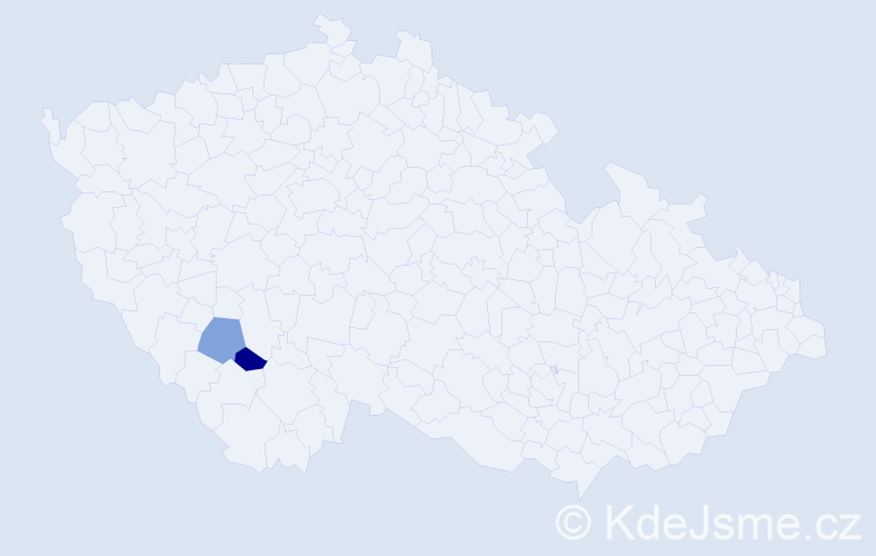 Příjmení: 'Chmelcová', počet výskytů 2 v celé ČR