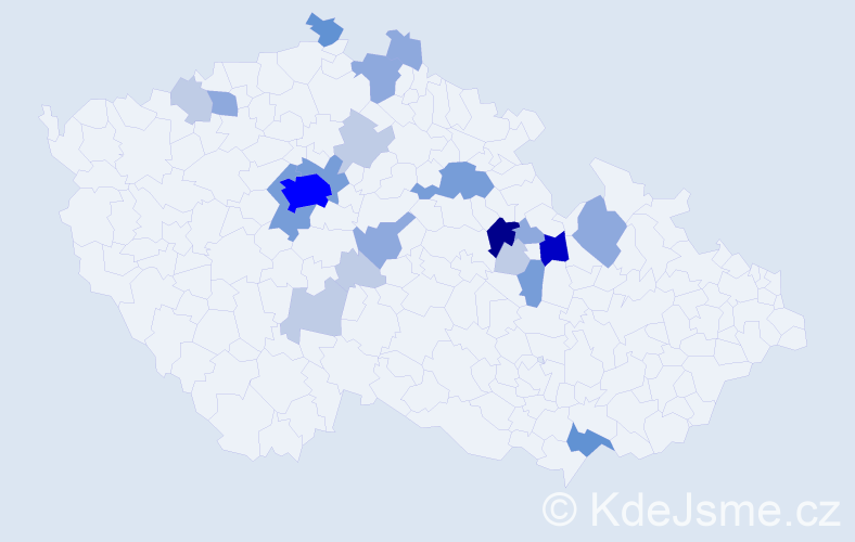 Příjmení: 'Lichtenberk', počet výskytů 64 v celé ČR