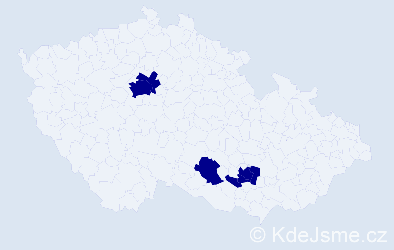 Příjmení: 'Matkovskyy', počet výskytů 6 v celé ČR