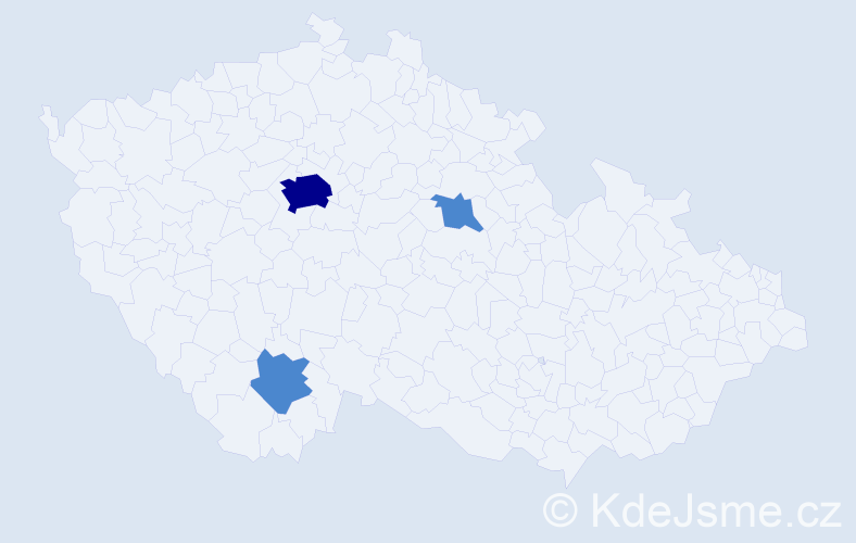 Příjmení: 'Litecká', počet výskytů 5 v celé ČR