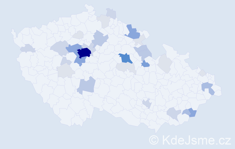Příjmení: 'Skuček', počet výskytů 113 v celé ČR