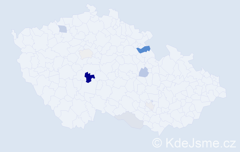 Příjmení: 'Çelik', počet výskytů 14 v celé ČR
