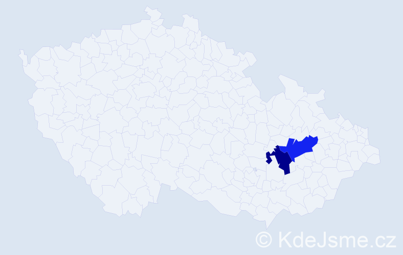 Příjmení: 'Bujglová', počet výskytů 2 v celé ČR