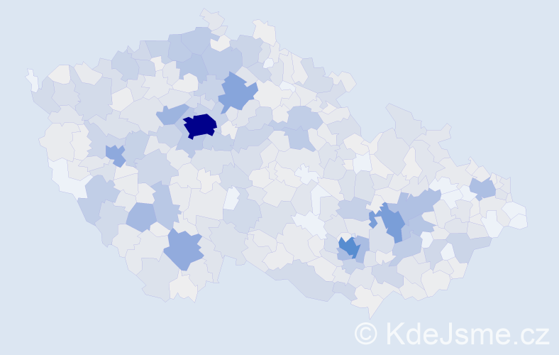 Příjmení: 'Kroupová', počet výskytů 2808 v celé ČR