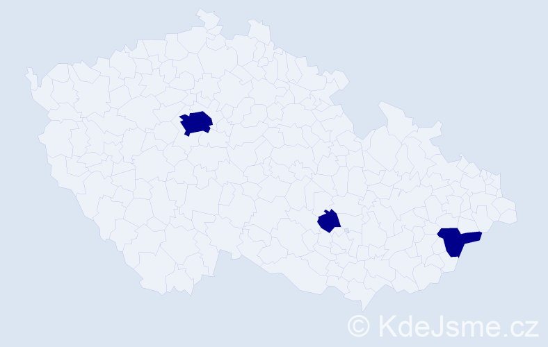 Příjmení: '"De Vita"', počet výskytů 3 v celé ČR