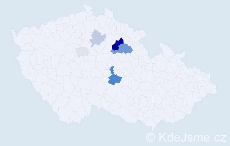 Příjmení: 'Schnábelová', počet výskytů 15 v celé ČR