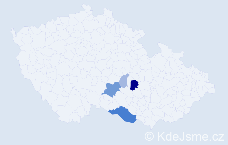 Příjmení: 'Fryšonc', počet výskytů 14 v celé ČR
