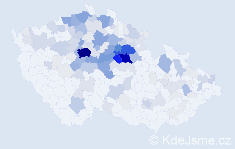 Příjmení: 'Vosáhlová', počet výskytů 547 v celé ČR