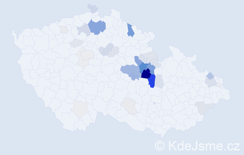 Příjmení: 'Lustyk', počet výskytů 137 v celé ČR