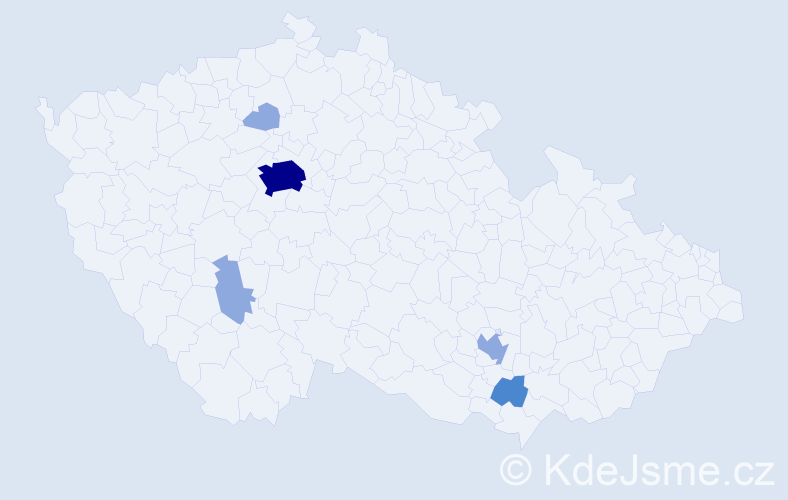 Příjmení: 'Malyarchuk', počet výskytů 13 v celé ČR