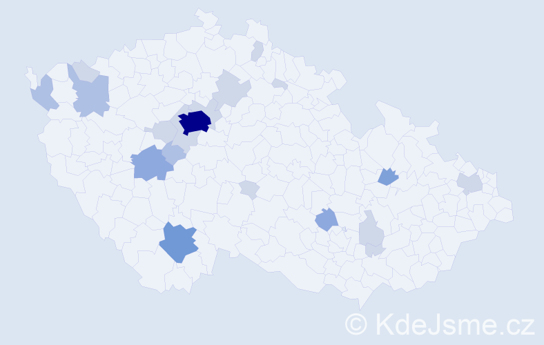 Příjmení: 'Held', počet výskytů 47 v celé ČR