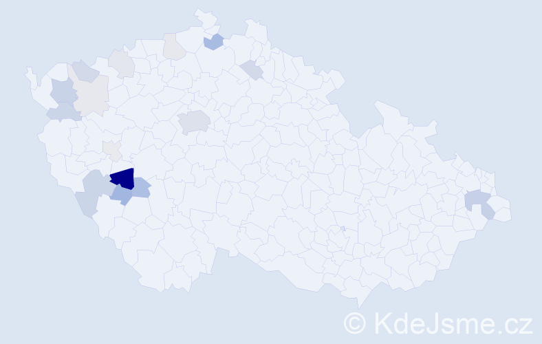 Příjmení: 'Šollová', počet výskytů 41 v celé ČR