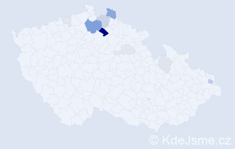 Příjmení: 'Zemenčíková', počet výskytů 24 v celé ČR