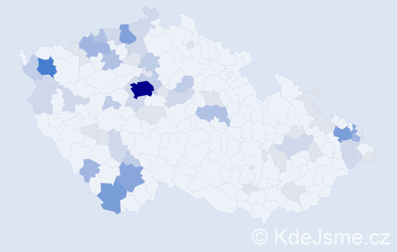 Příjmení: 'Stanko', počet výskytů 181 v celé ČR