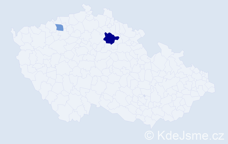 Příjmení: 'Štraussová', počet výskytů 3 v celé ČR