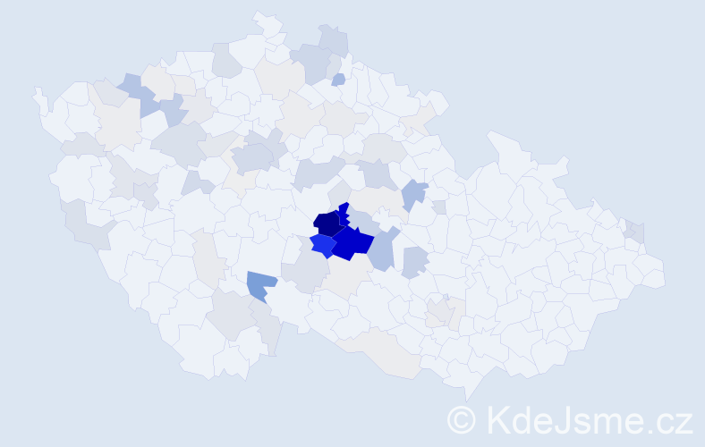 Příjmení: 'Kopicová', počet výskytů 259 v celé ČR