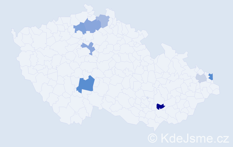 Příjmení: 'Steranková', počet výskytů 10 v celé ČR
