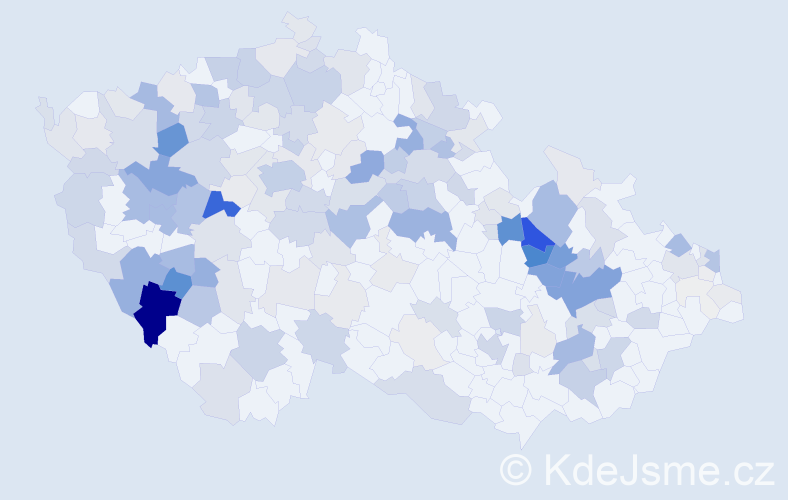 Příjmení: 'Koppová', počet výskytů 638 v celé ČR