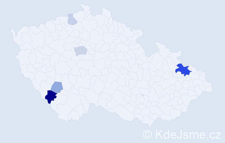 Příjmení: 'Winkelbauer', počet výskytů 16 v celé ČR