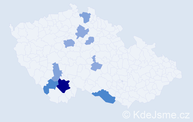 Příjmení: 'Rothschedl', počet výskytů 26 v celé ČR