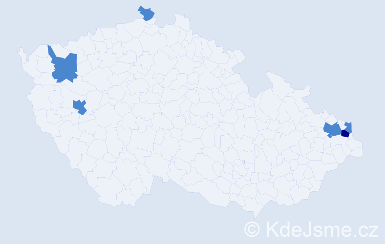 Příjmení: 'Andruška', počet výskytů 8 v celé ČR