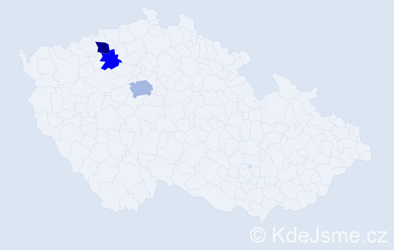 Příjmení: 'Somošová', počet výskytů 6 v celé ČR