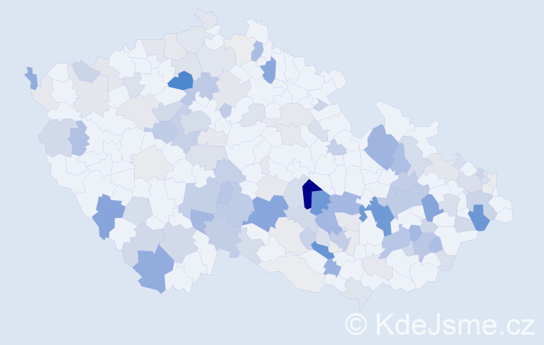 Příjmení: 'Roháčková', počet výskytů 383 v celé ČR