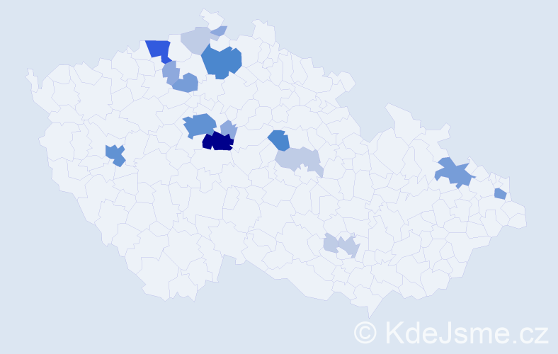 Příjmení: 'Lomič', počet výskytů 53 v celé ČR