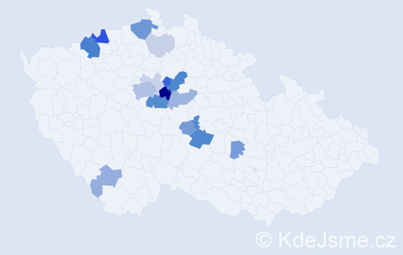 Příjmení: 'Belinger', počet výskytů 51 v celé ČR