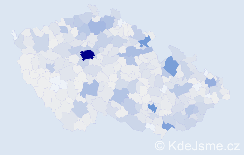 Příjmení: 'Macková', počet výskytů 3525 v celé ČR
