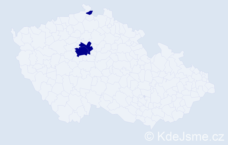Příjmení: 'Paserinová', počet výskytů 3 v celé ČR
