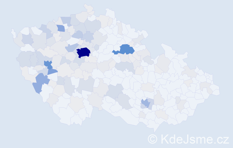 Příjmení: 'Hodek', počet výskytů 567 v celé ČR