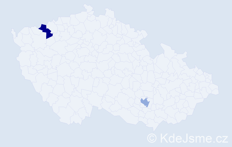 Příjmení: 'Aranda', počet výskytů 2 v celé ČR