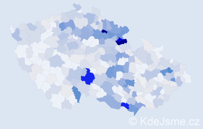 Příjmení: 'Hrnčířová', počet výskytů 1285 v celé ČR
