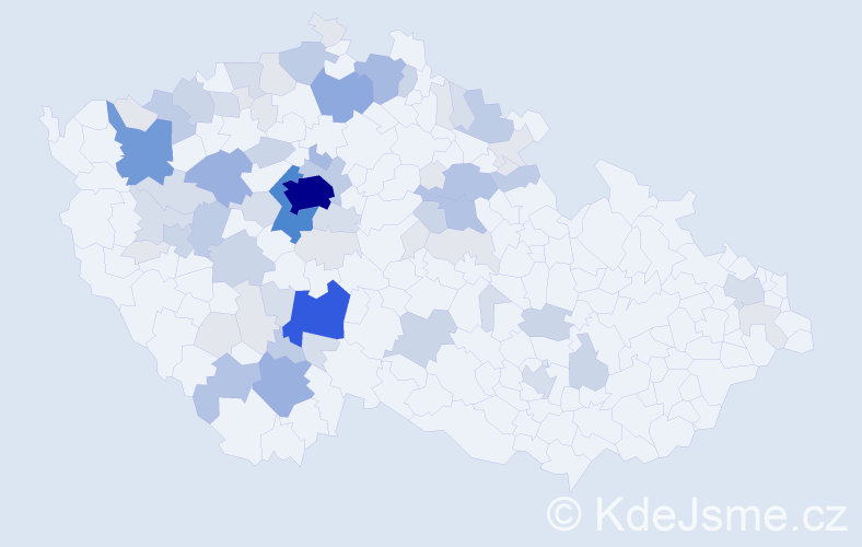 Příjmení: 'Fábera', počet výskytů 241 v celé ČR