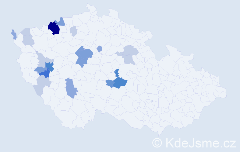 Příjmení: 'Lecjaksová', počet výskytů 56 v celé ČR
