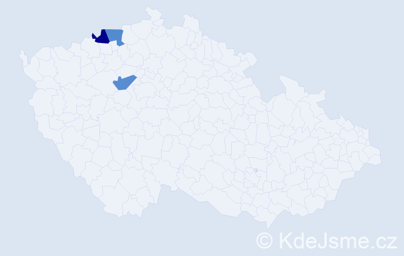 Příjmení: 'Granzner', počet výskytů 3 v celé ČR