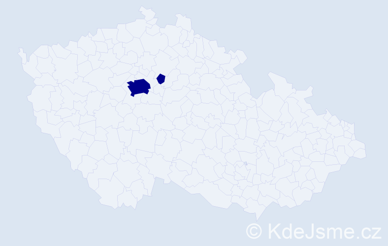 Příjmení: 'Abdulkhaleg', počet výskytů 2 v celé ČR