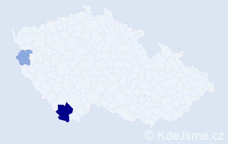 Příjmení: 'Isajenko', počet výskytů 6 v celé ČR