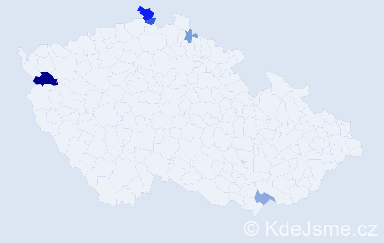 Příjmení: 'Lindenberg', počet výskytů 13 v celé ČR