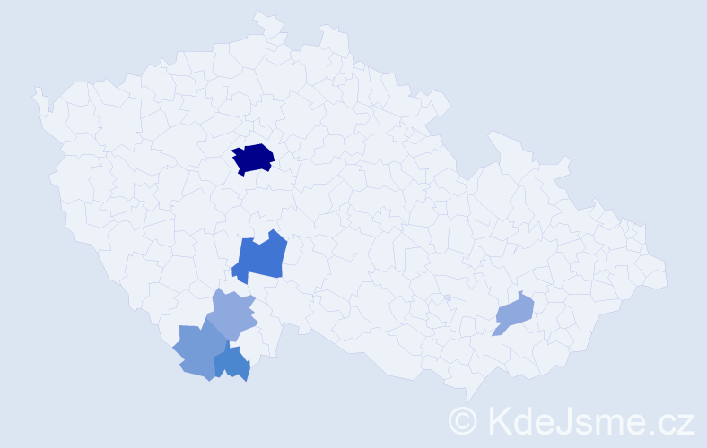 Příjmení: 'Codlová', počet výskytů 34 v celé ČR